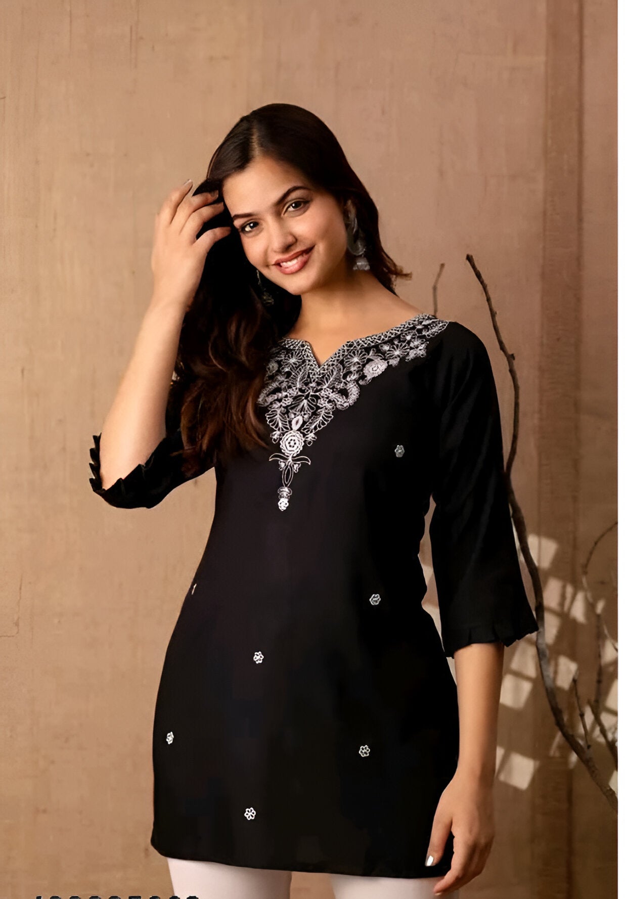 NOORIYAT Sleeved Moodest Kurti
