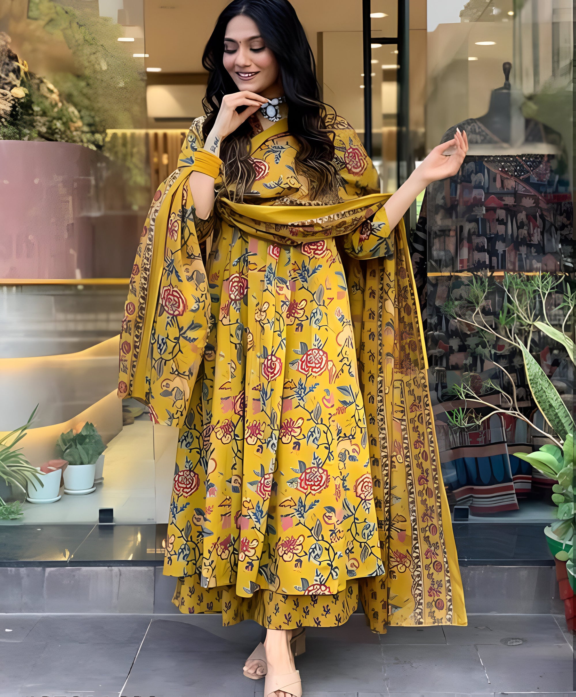Noori Ethnic Suit Plazzo And Dupatta Set